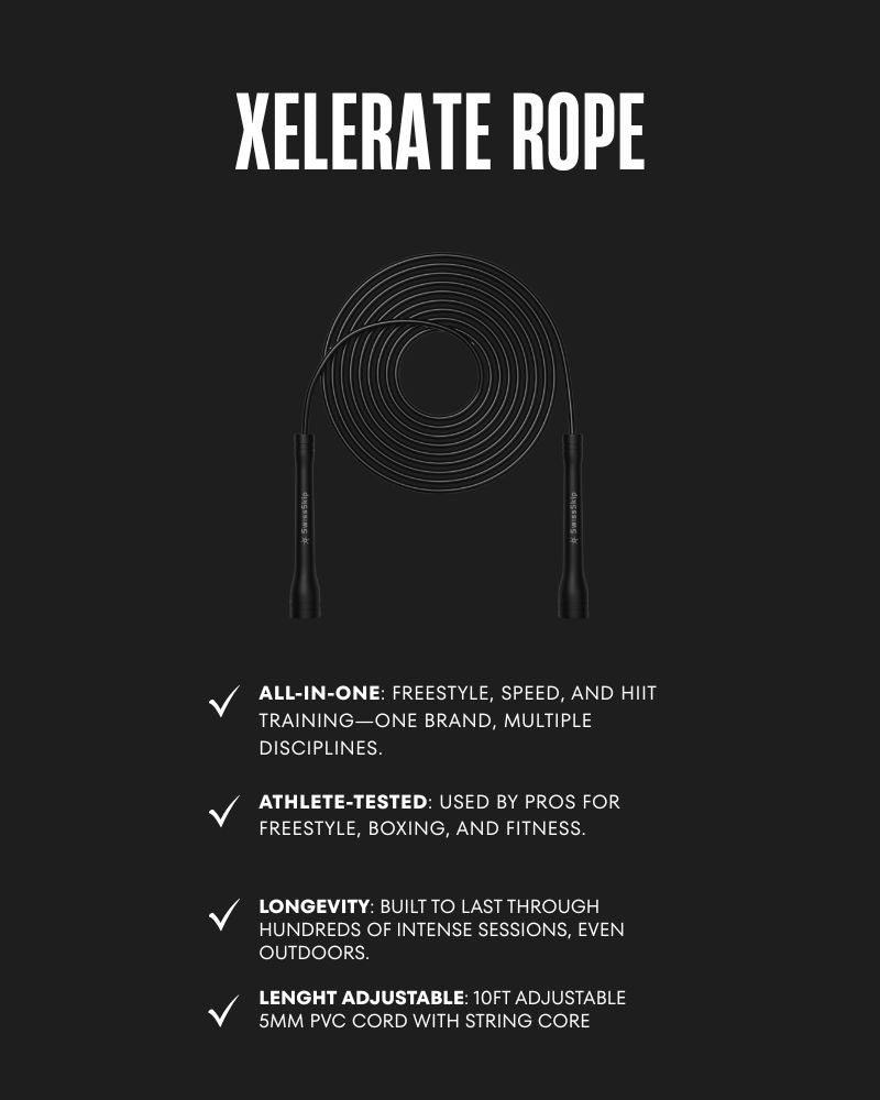 ALL BLACK XELERATE SPEED ROPE