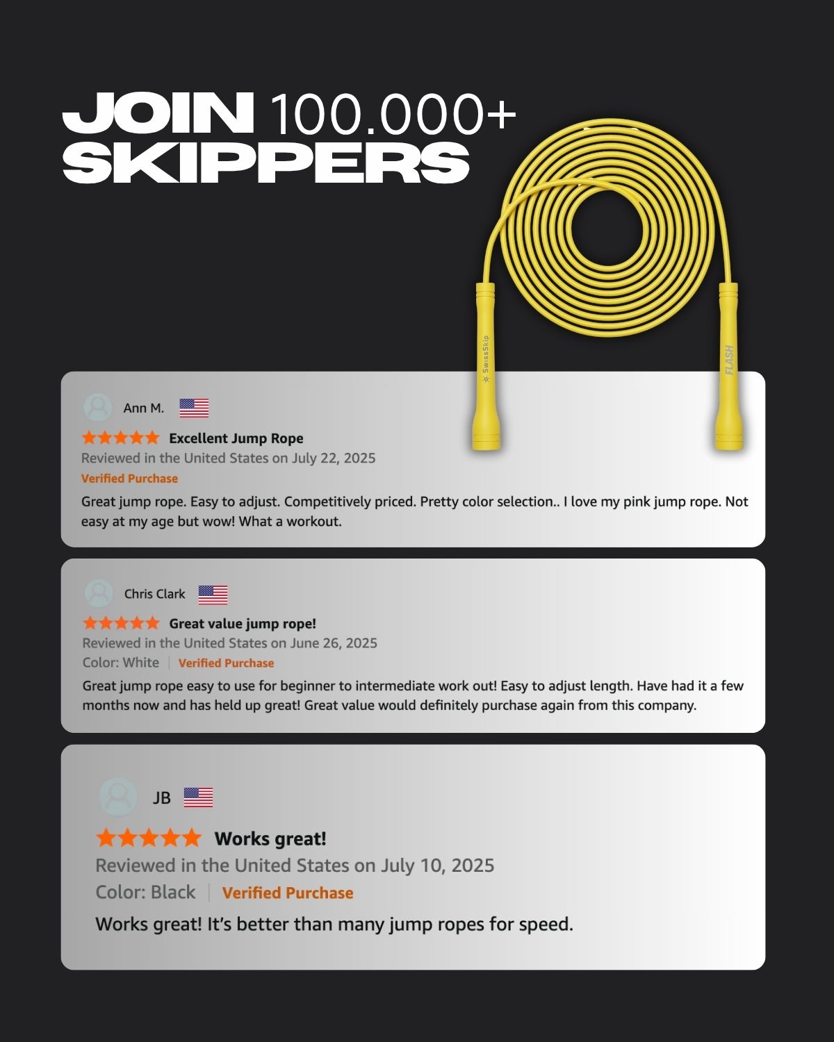 YELLOW XELERATE SPEED ROPE FLASH