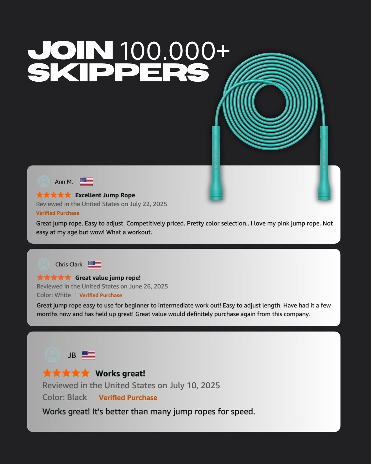 TURQUOISE XELERATE SPEED ROPE