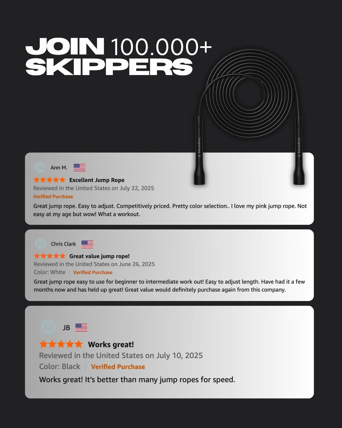 ALL BLACK XELERATE SPEED ROPE