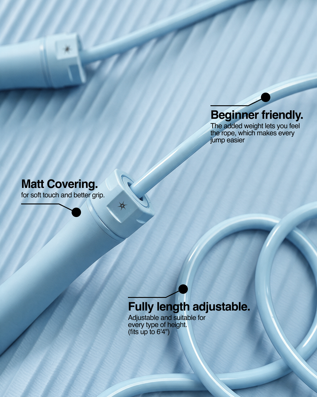 BLUE ASH WEIGHTED ROPE