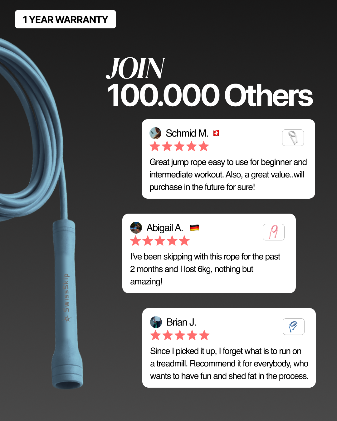 BLUE ASH XELERATE SPEED ROPE