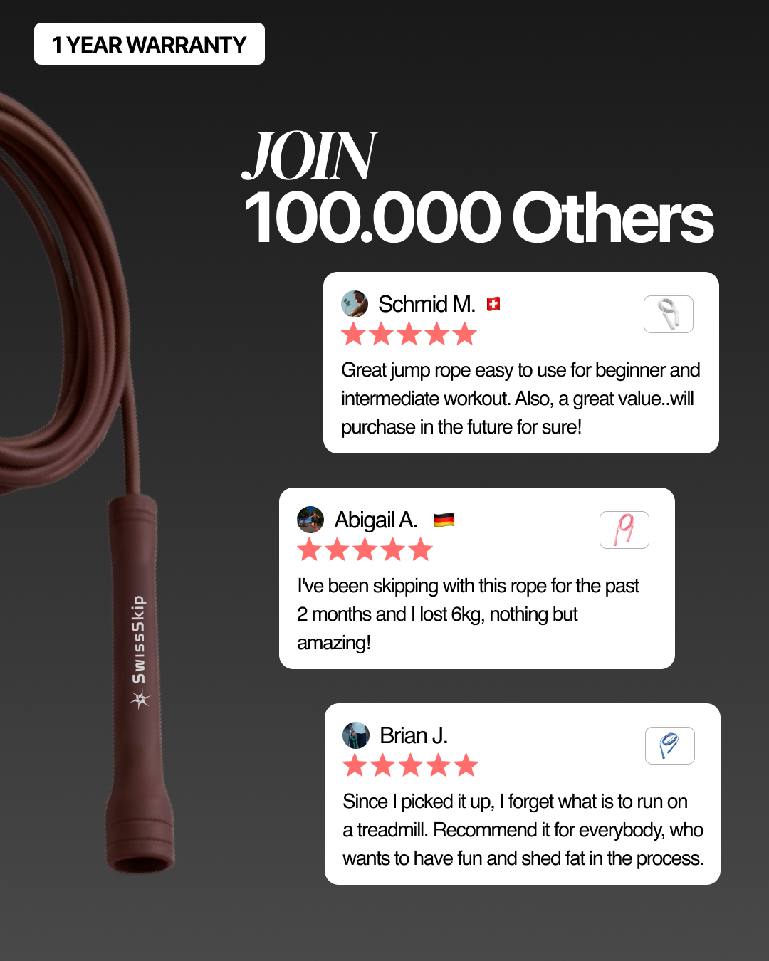 CHOCOLATE BROWN XELERATE SPEED ROPE