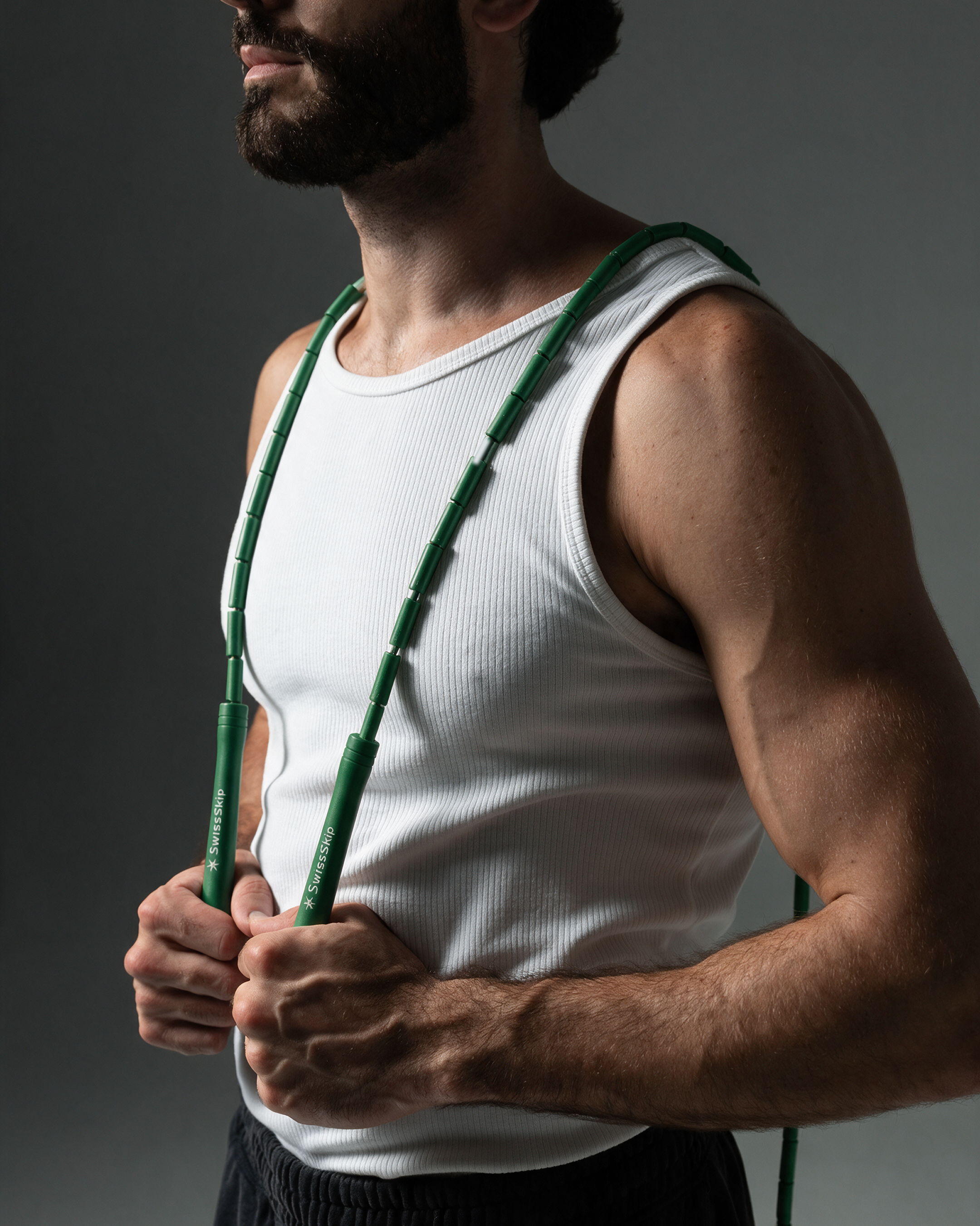 EMERALD GREEN BEADED ROPE