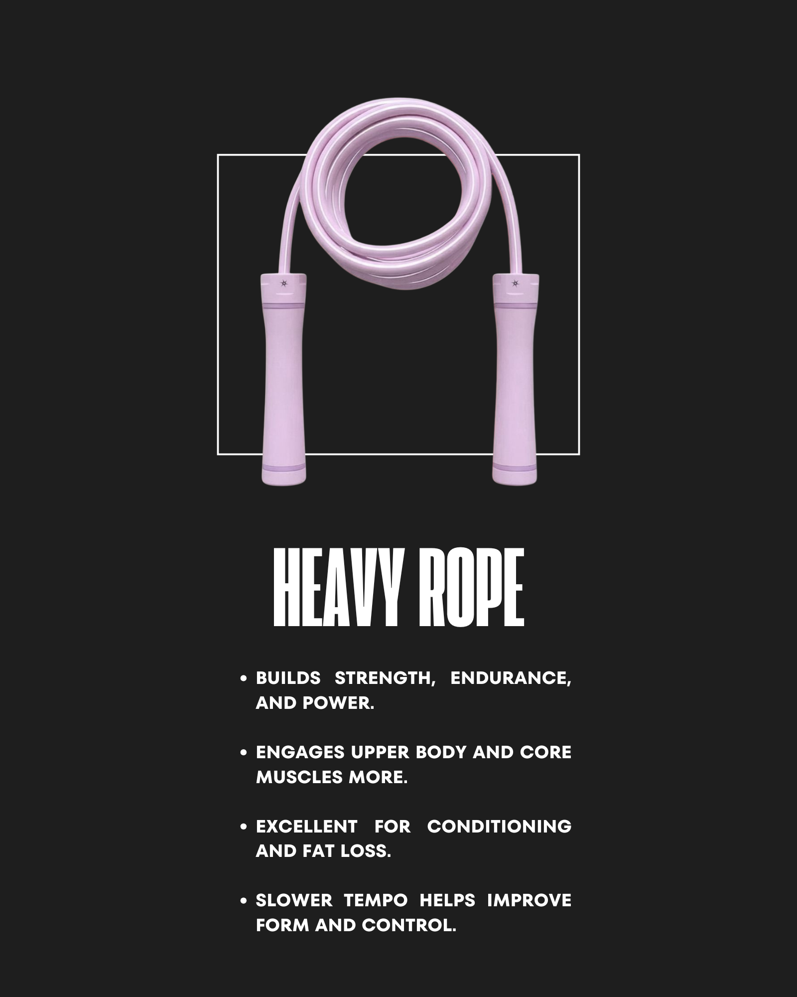 LILAC PINK WEIGHTED ROPE