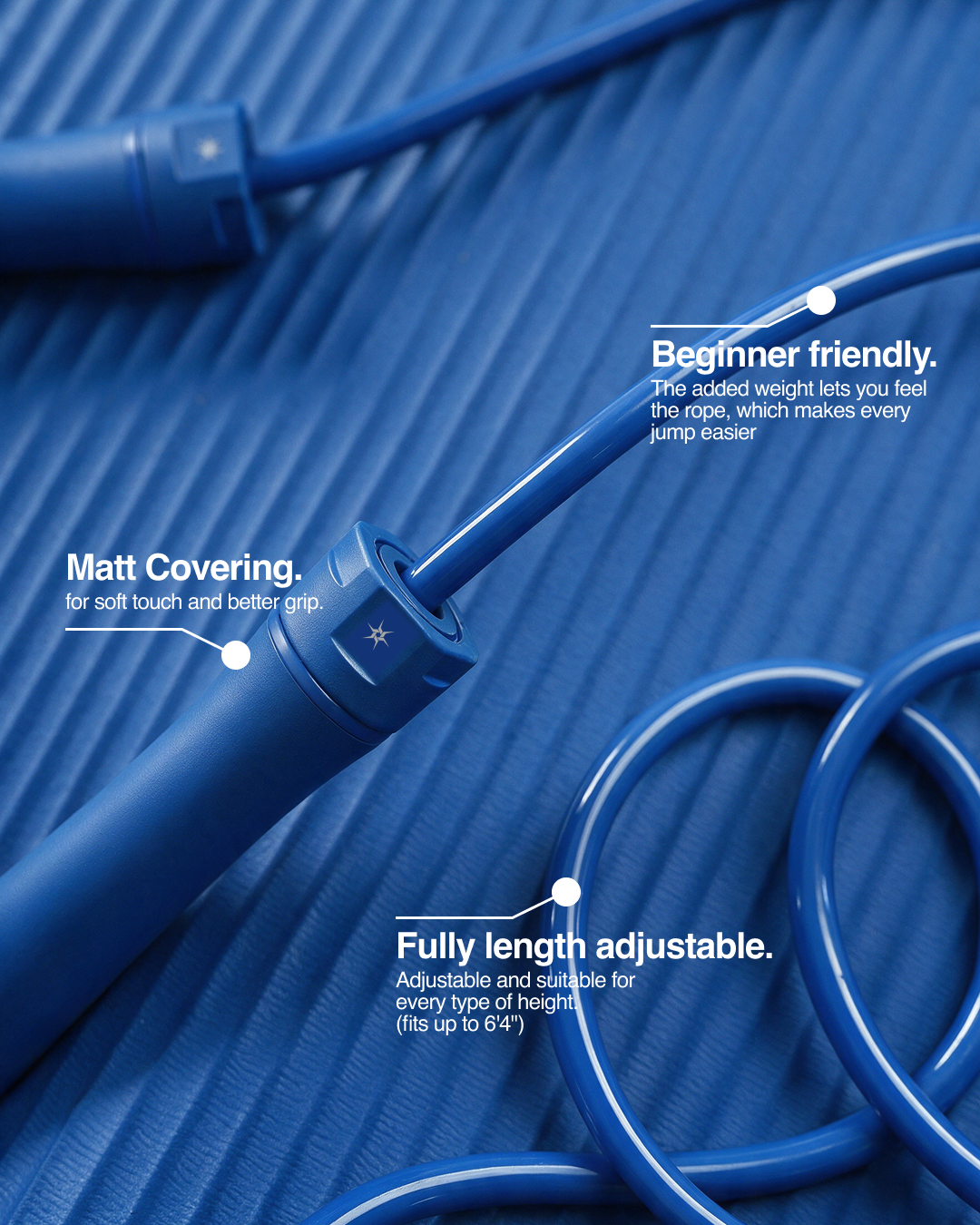ROYAL BLUE WEIGHTED ROPE
