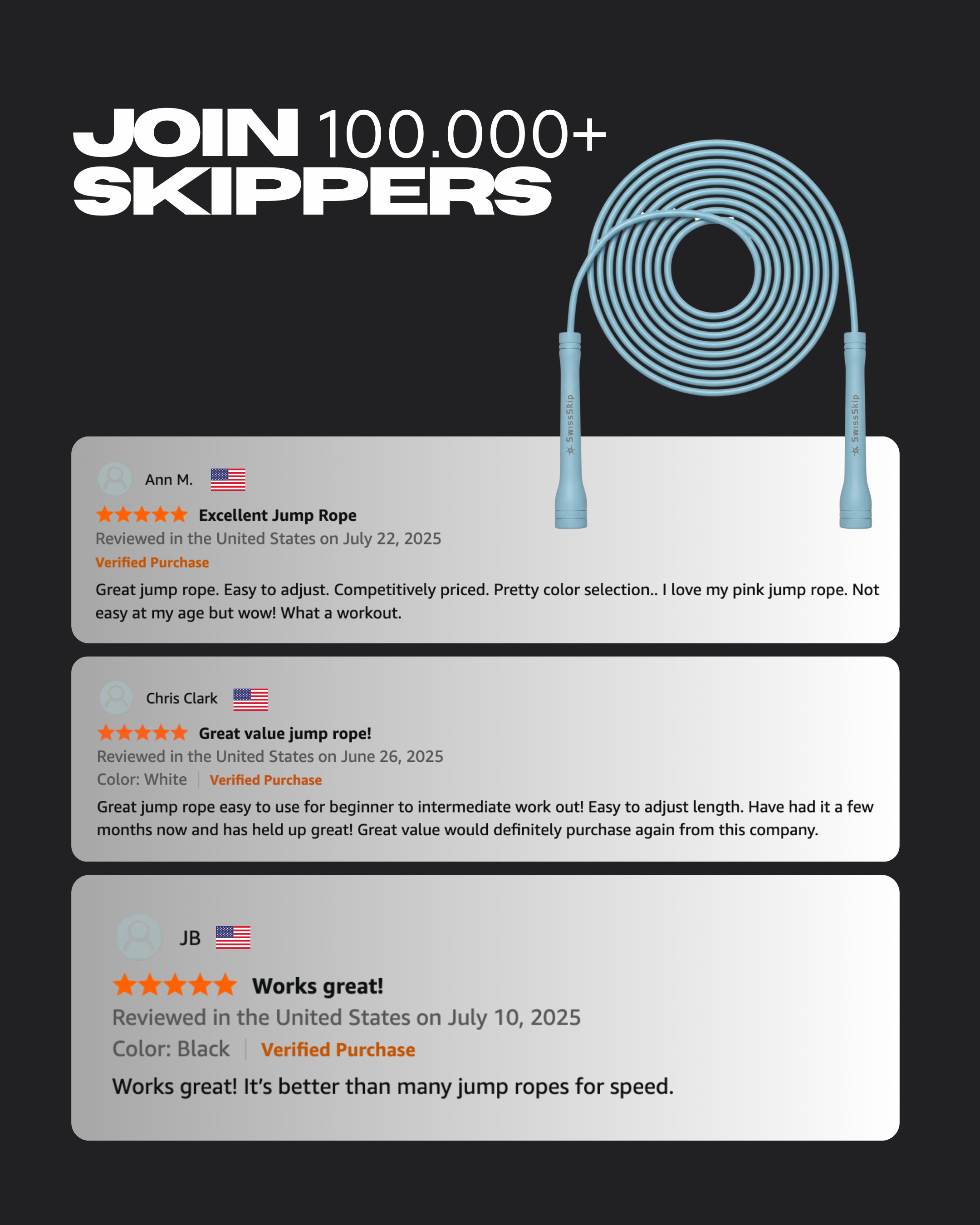 BLUE ASH XELERATE SPEED ROPE