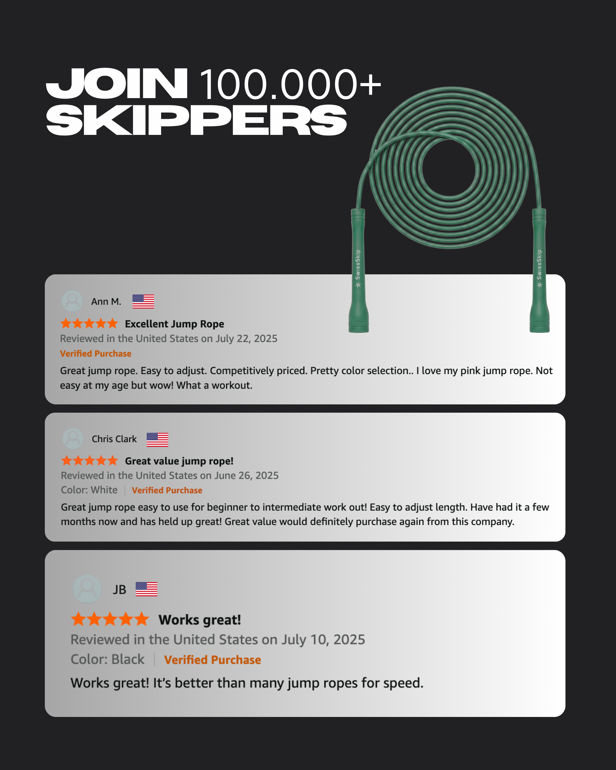 EMERALD GREEN XELERATE SPEED ROPE
