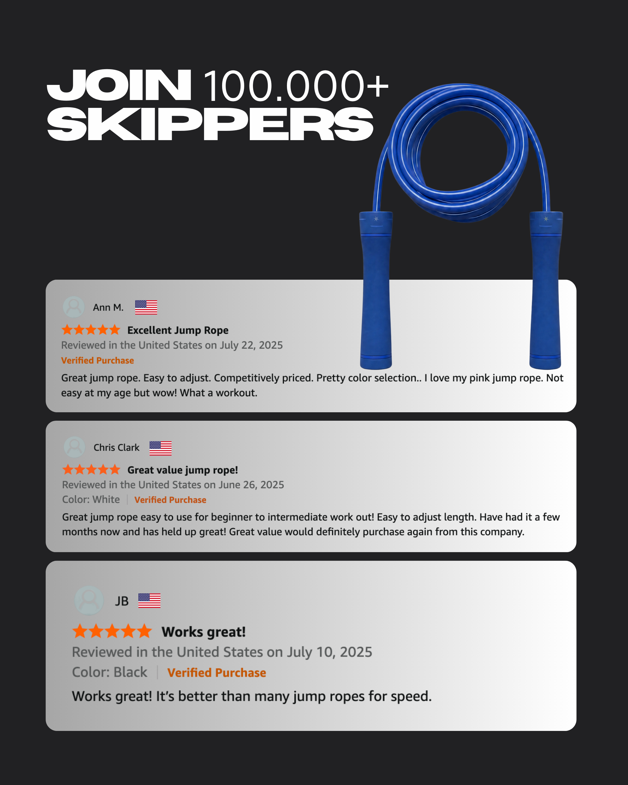 ROYAL BLUE WEIGHTED ROPE