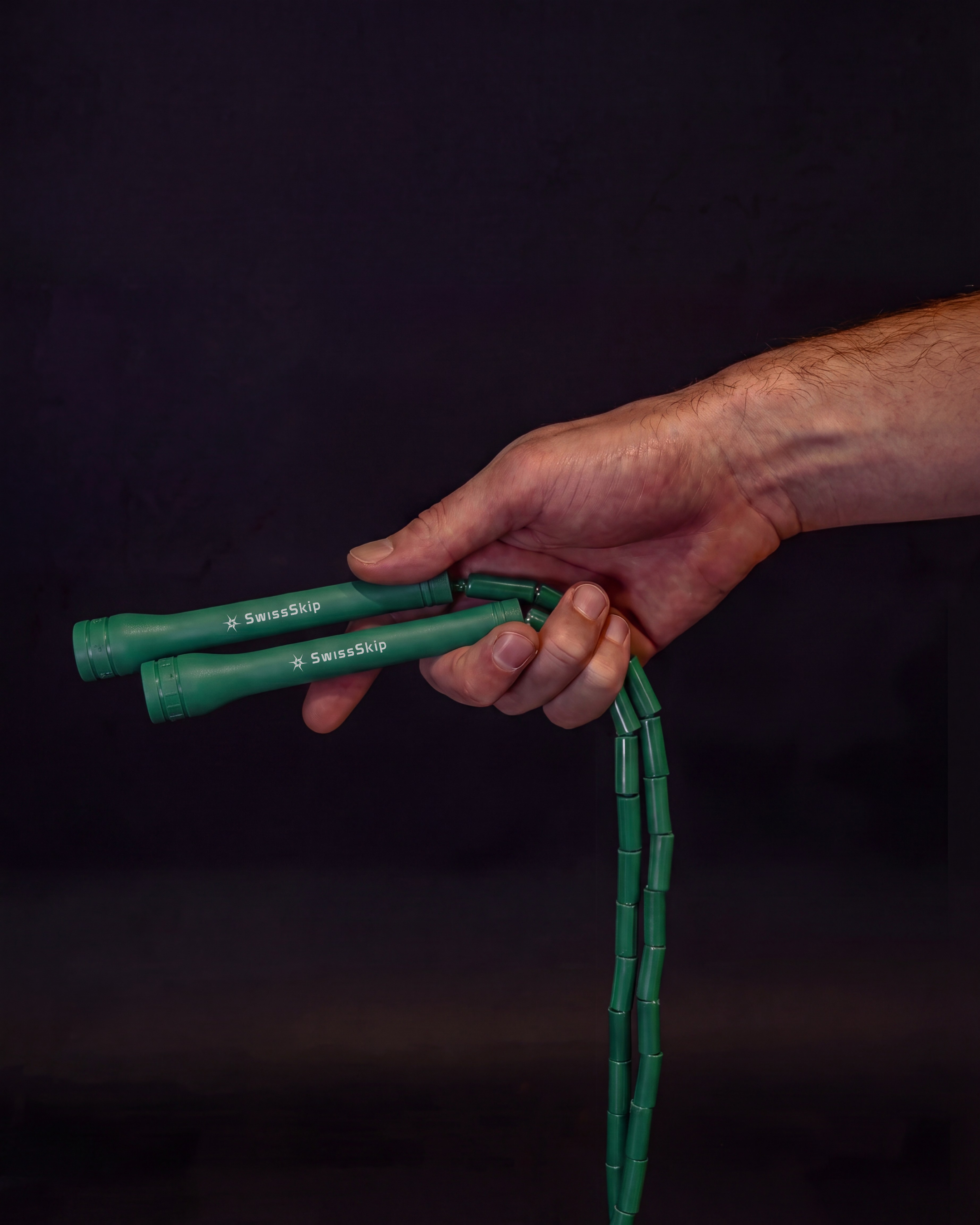 EMERALD GREEN BEADED ROPE