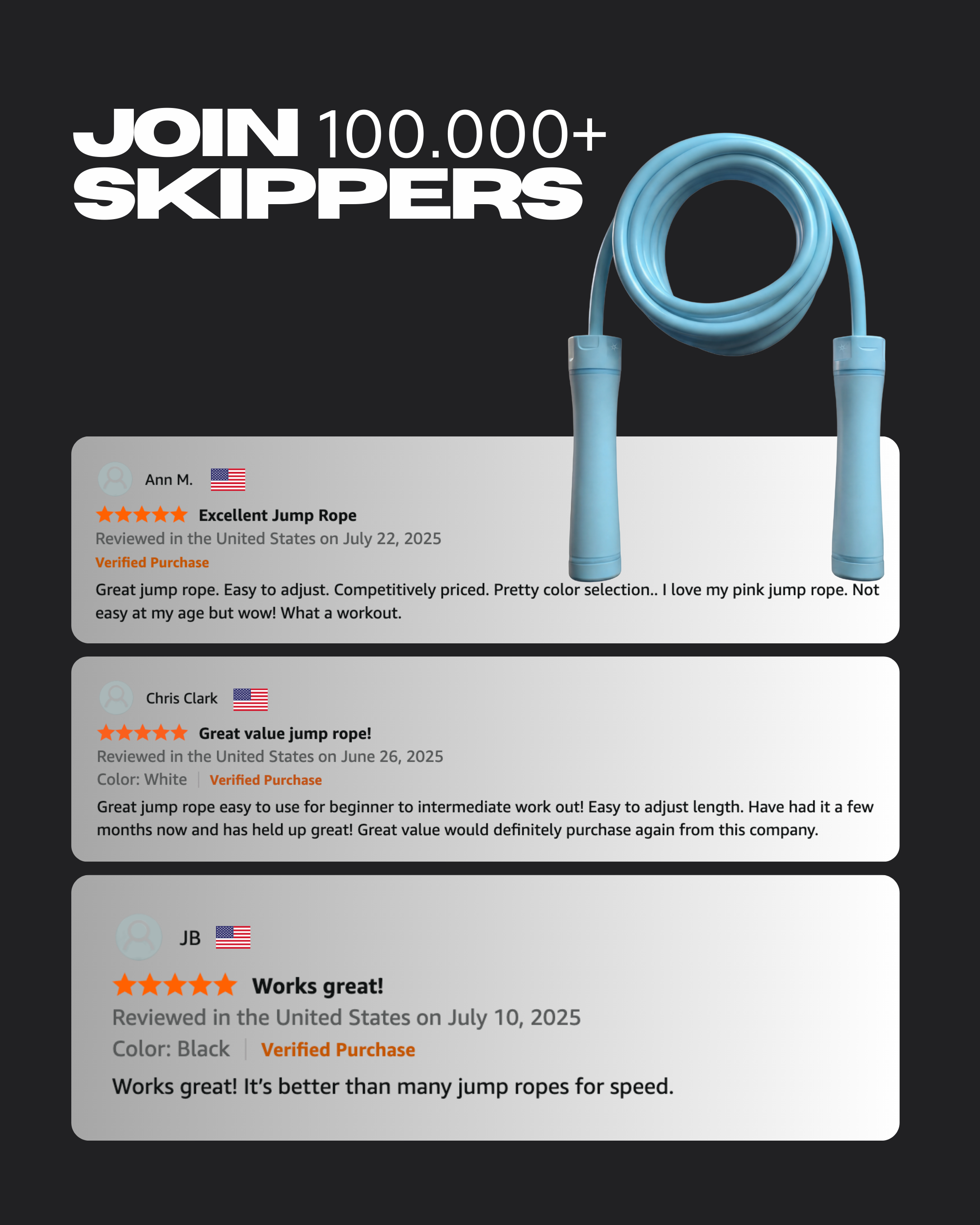 SKY BLUE WEIGHTED ROPE