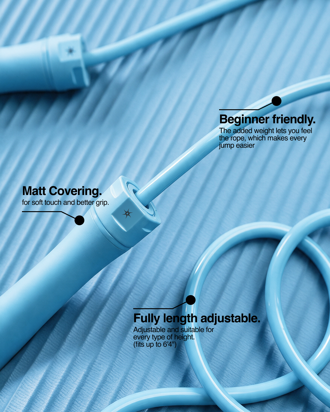 SKY BLUE WEIGHTED ROPE