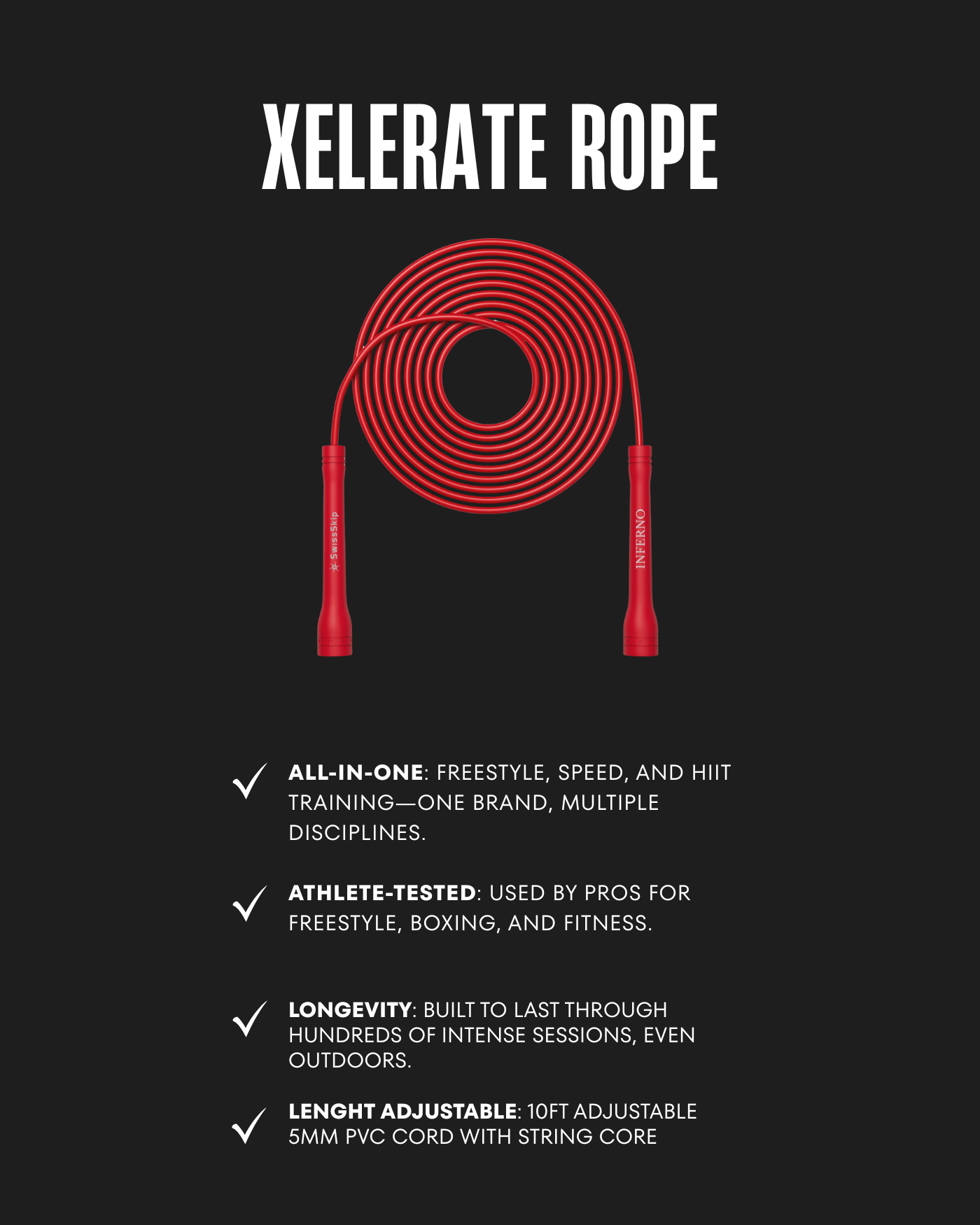 RED XELERATE SPEED ROPE INFERNO