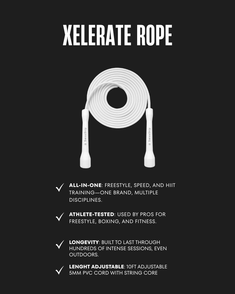 White Xelerate Speed Rope l SwissSkip.ch – Swissskip