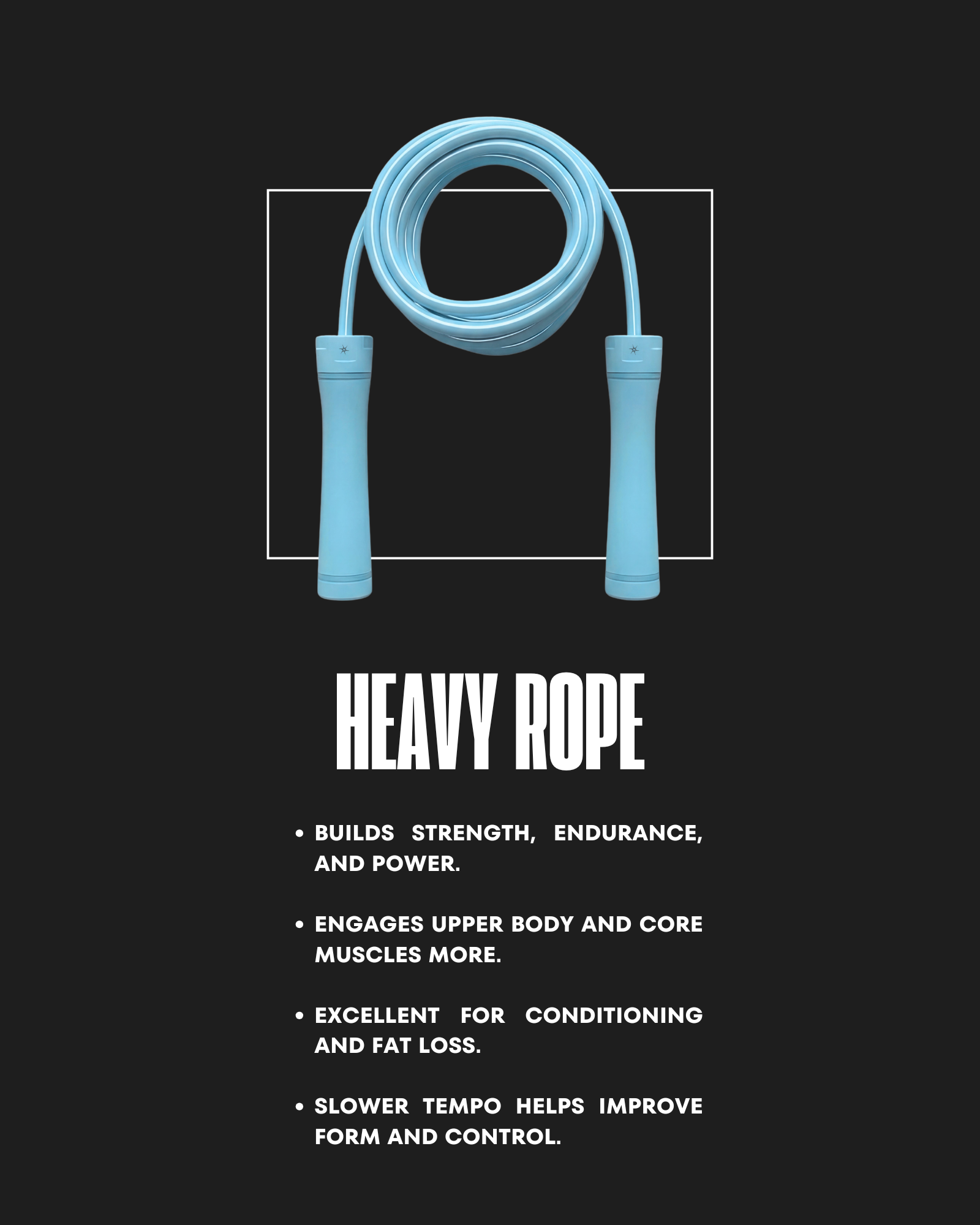 SKY BLUE WEIGHTED ROPE