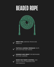 EMERALD GREEN BEADED ROPE