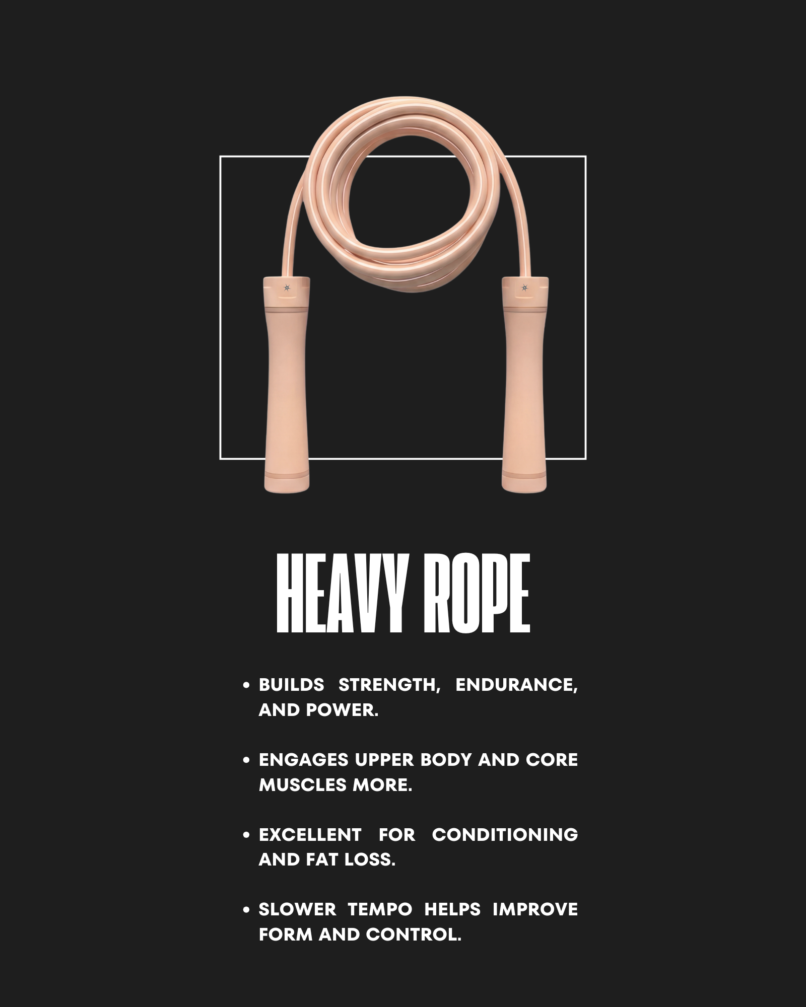 PEACH WEIGHTED ROPE