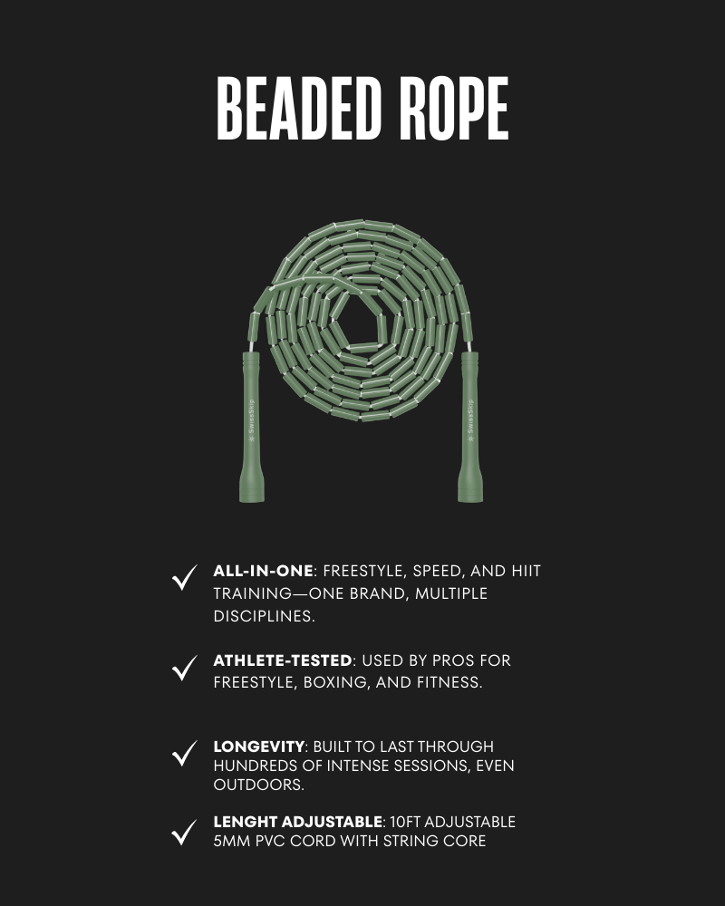 MATCHA GREEN BEADED ROPE