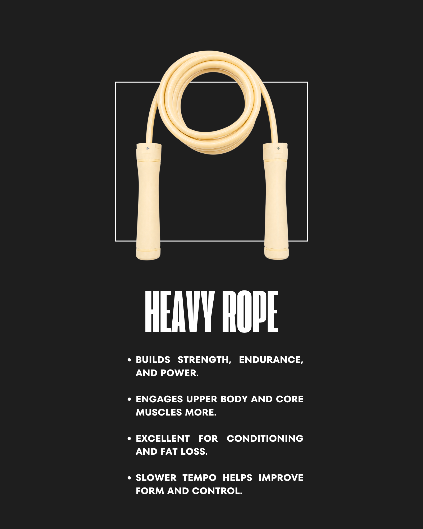 BUTTER YELLOW WEIGHTED ROPE