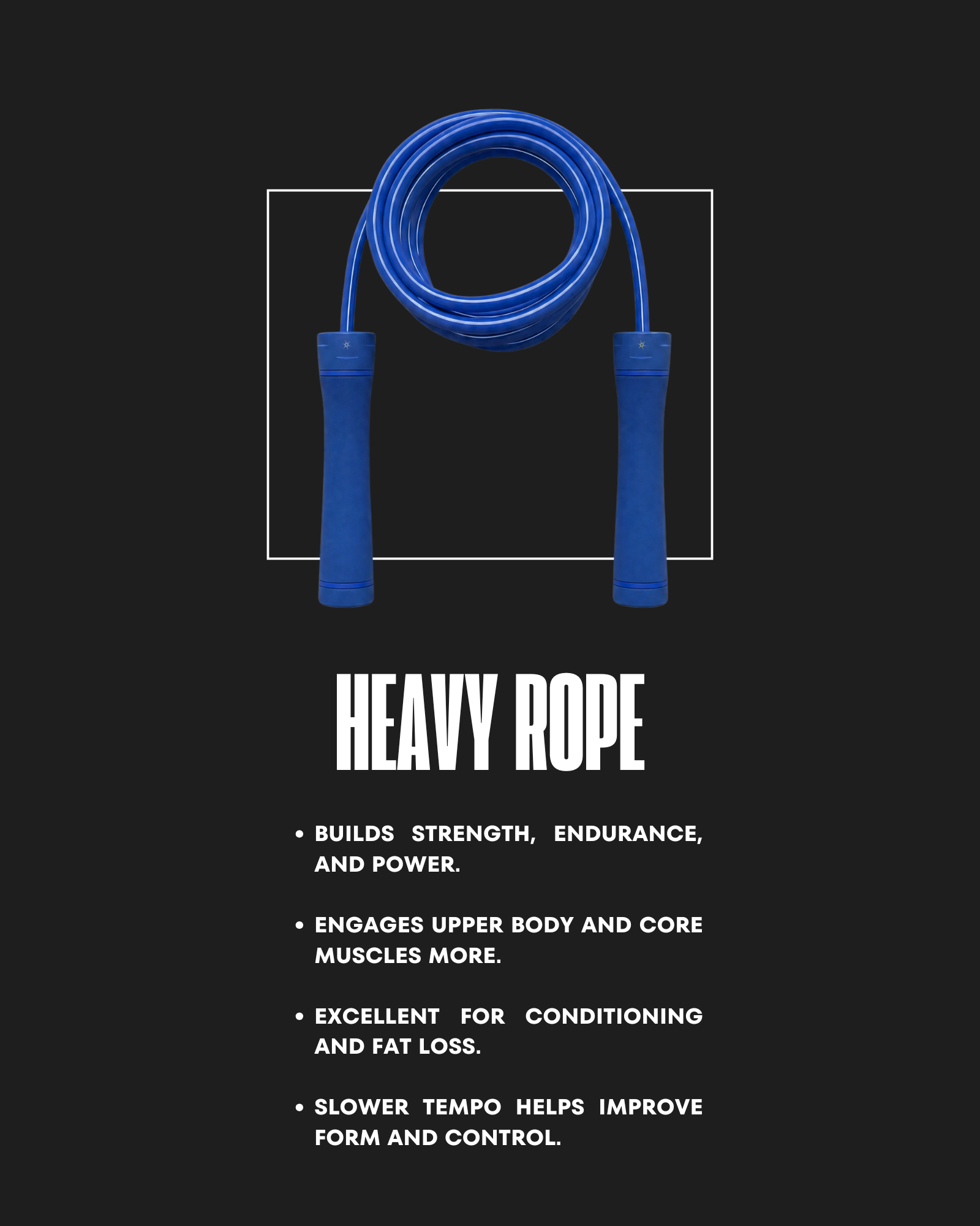 ROYAL BLUE WEIGHTED ROPE