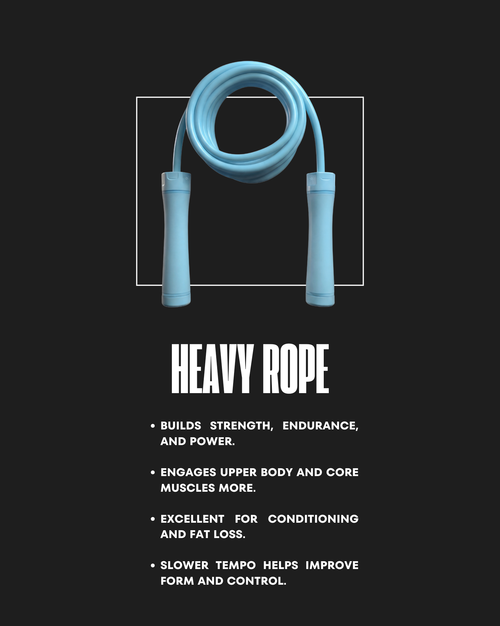 SKY BLUE WEIGHTED ROPE